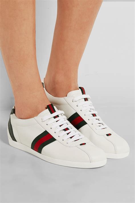 white and grey gucci sneakers|gucci white sneakers women's.